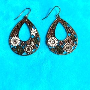 Floral Teardrop Earrings